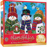 MasterPieces Happy Holidays - Snowy Afternoon Friends 300 Piece EZ Grip Jigsaw Puzzle