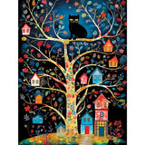 MasterPieces Black Cats - Birdhouse Kingdom 300 Piece EZ Grip Jigsaw Puzzle