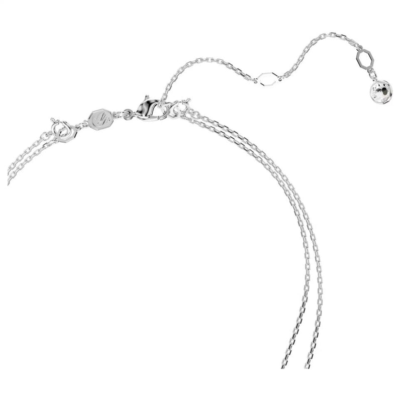 Swarovski Sublima Pendant Necklace - White, Rhodium Plated