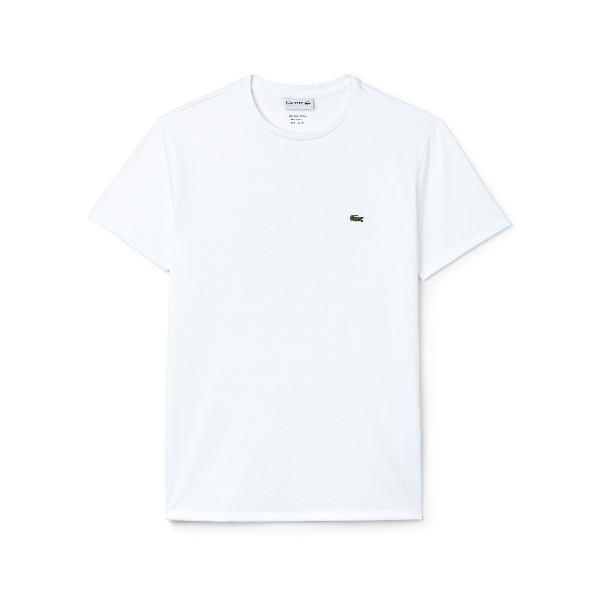 Lacoste Mens Crew Neck Pima Short Sleeve T-Shirt