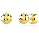 Swarovski Imber Stud Earrings - Round cut, White, Gold-tone plated