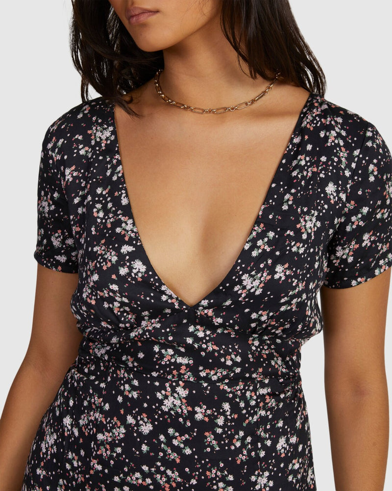 RVCA Womens Heaven Sent Midi Dress