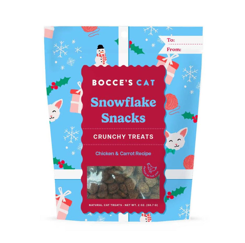 Bocce's Bakery Snowflake Snacks Crunchy Cat Treats - 2 oz.