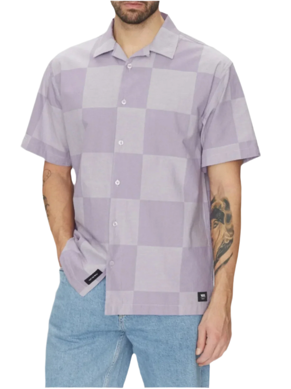 Vans Mens Kessler Checkerboard Short Sleeve Button Down Shirt