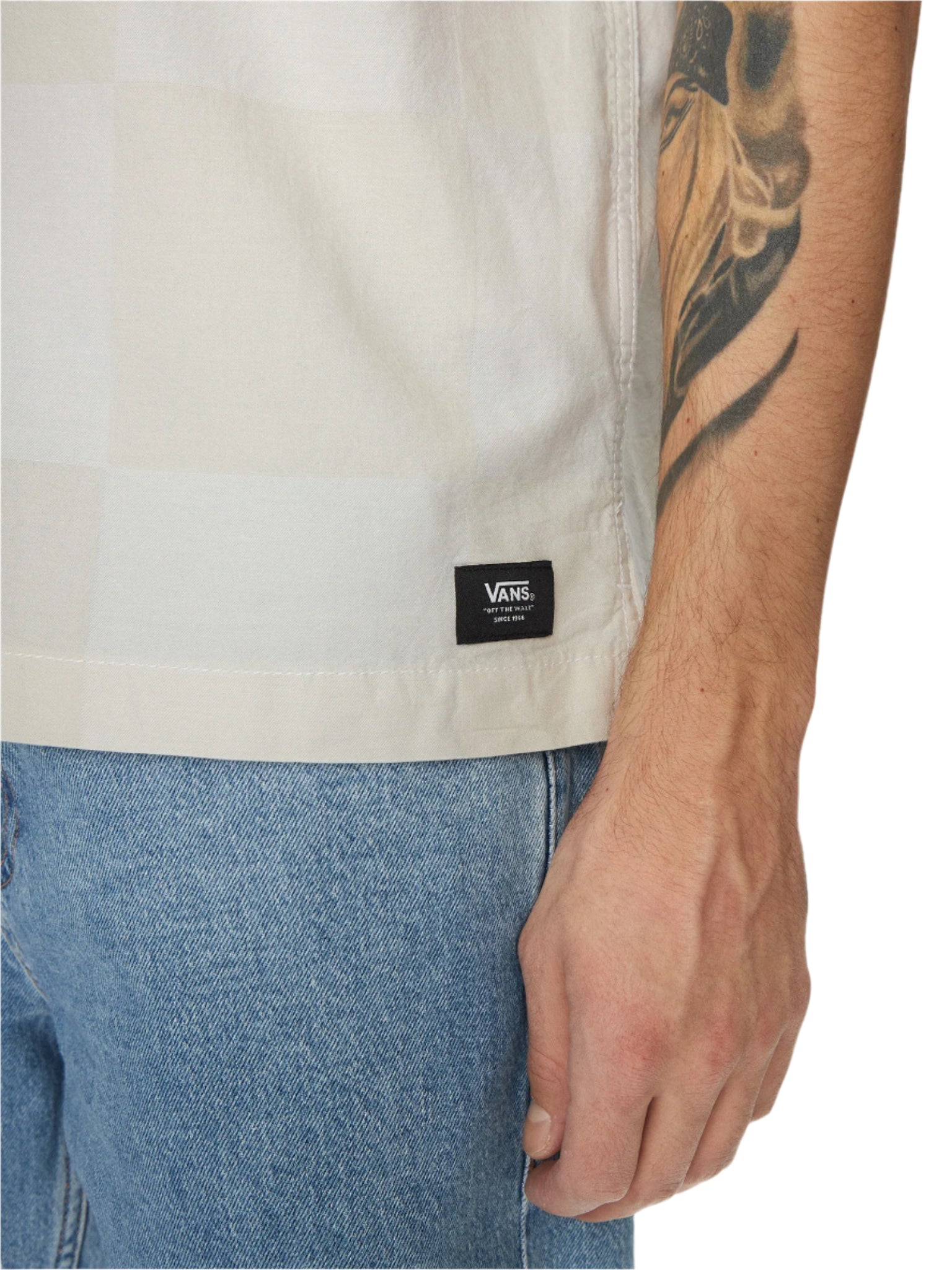 Vans Mens Kessler Checkerboard Short Sleeve Button Down Shirt