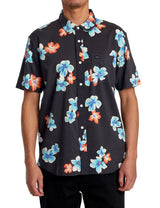 RVCA Mens Anytime Short Sleeve Button Down Shirt