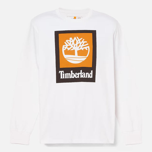 Timberland Mens Stack Logo Long Sleeve T-Shirt