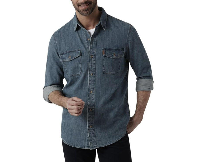 Chaps Denim Dress Chaps Mens The Heritage Long Sleeve Button