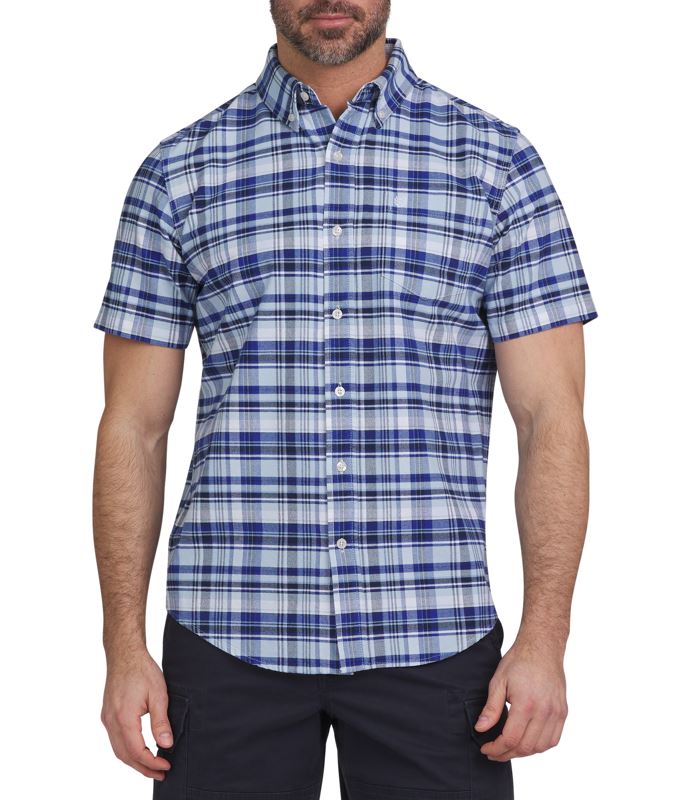 Chaps Mens Untucked Short Sleeve Button Down Shirt – ShopCGX Chaps Mens Untucked Short Sleeve Button Down Shirt – ShopCGX