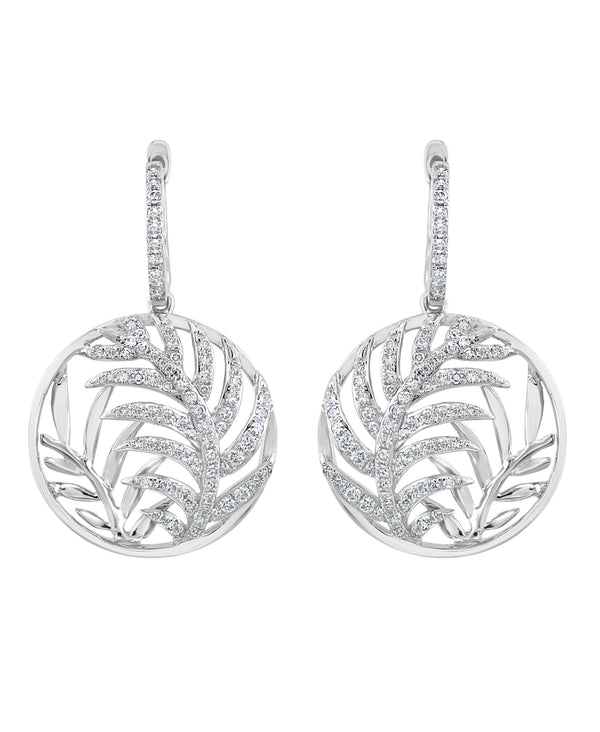 Effy 14K White Gold Diamond Earrings