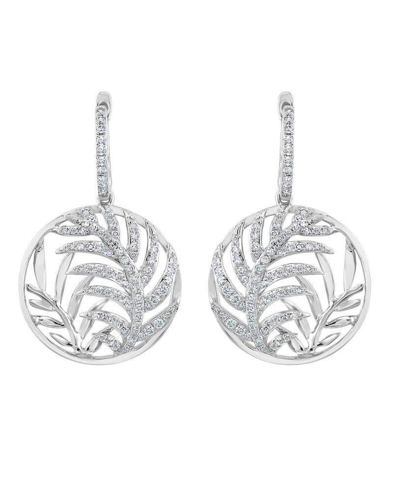 Effy 14K White Gold Diamond Earrings