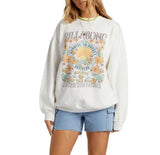 Billabong Womens Ride In Fleece Pullover Crewneck Sweatshirt