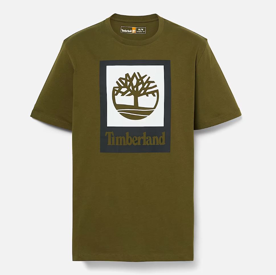 Timberland Mens Stack Logo Short Sleeve T-Shirt