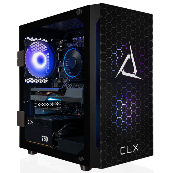 CLX SET Gaming Desktop - Intel Core i7 12700F 2.1GHz 12-Core Processor, 16GB DDR4 Memory, GeForce RTX 4060 Ti 8GB GDDR6 Graphics 1TB NVMe M.2 SSD, 2TB HDD, WiFi, Win 11 Home 64-bit