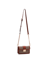 Anne Klein AK Cube Logo Mini Flap Crossbody Handbag