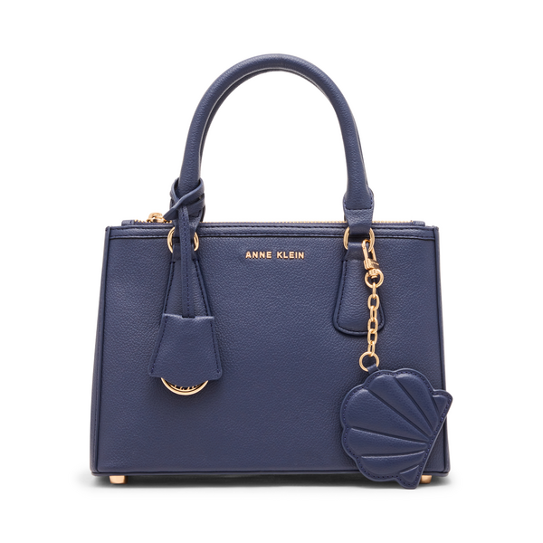 Anne Klein Small Convertible Shell Satchel Handbag