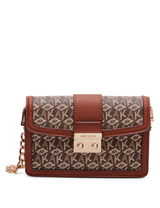 Anne Klein AK Cube Logo Mini Flap Crossbody Handbag