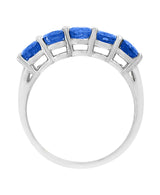 Effy 925 Sterling Silver Natural Sapphire Ring - Size 7