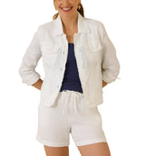 Tommy Bahama Womens Two Palms Raw Edge Jacket