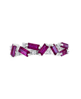 Effy 14K White Gold Ruby & Diamond Ring