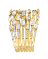 Effy 14K Yellow Gold Diamond Ring - Size 7