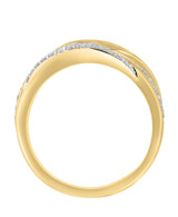 Effy 14K Yellow Gold Diamond Braid Ring - Size 7