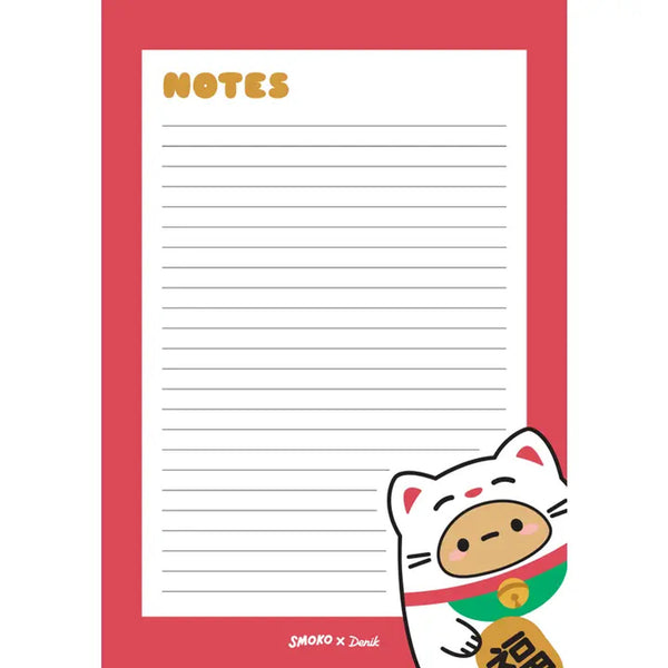 Denik Tayto Lucky Cat Note Pad