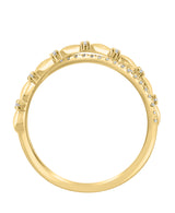 Effy 14K Yellow Gold Diamond Crossover Ring - Size 7