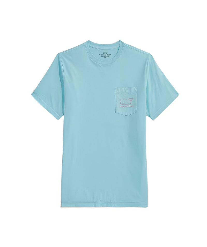 Vineyard Vines Mens Garment Dye Whale Short Sleeve T-Shirt