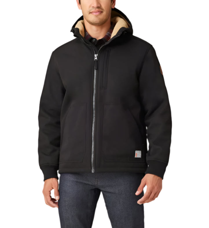 Burly man hooded jacket online