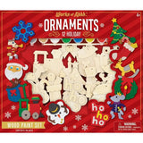 MasterPieces 12 Holiday Ornaments Wood Craft & Paint Kit