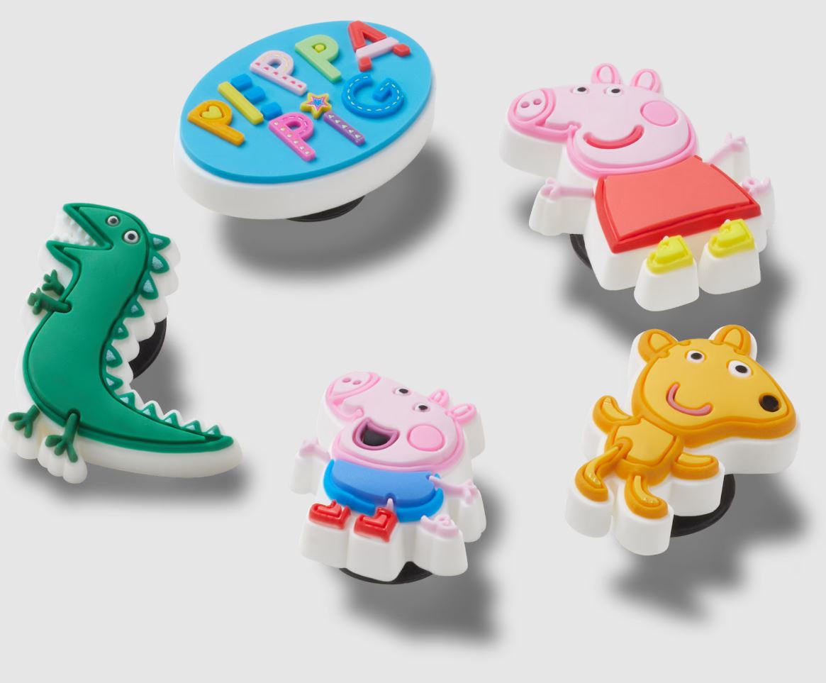 Crocs Peppa Pig Character Shoe Charm Jibbitz - 5 pk