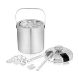 True Double Walled Stainless Steel Ice Bucket With Tongs