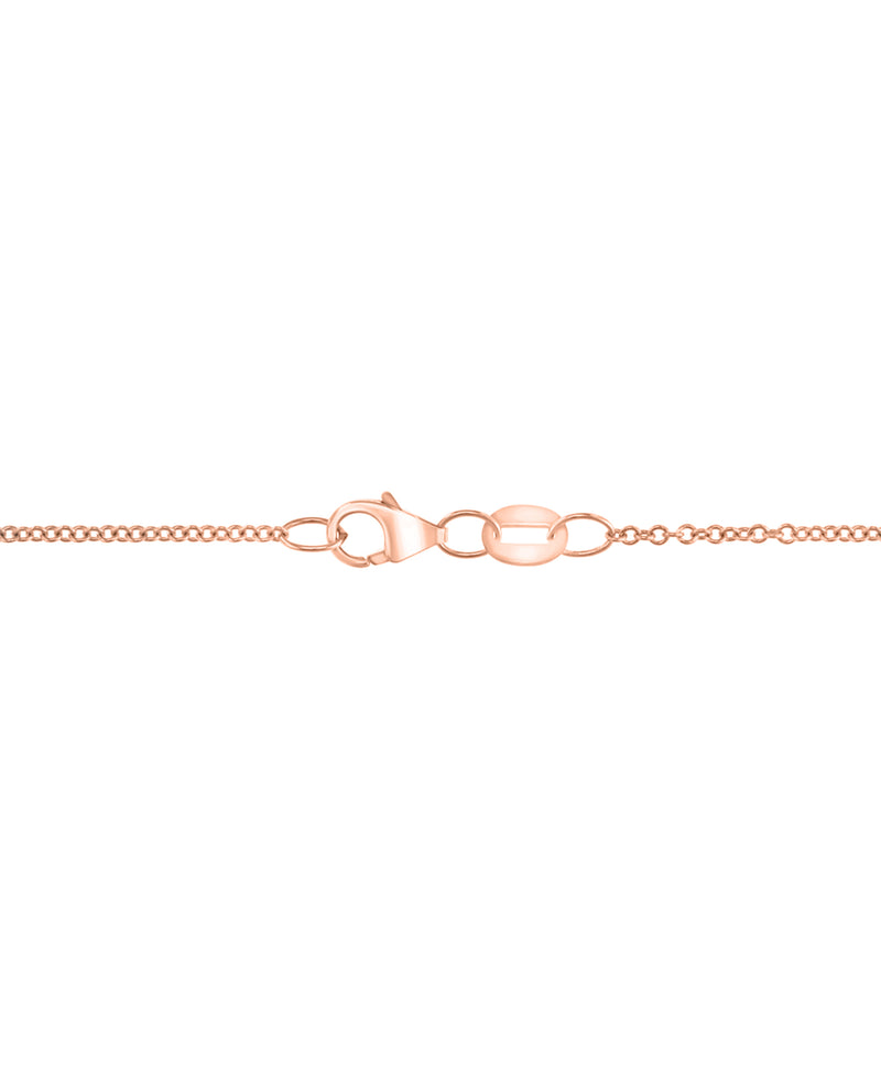 Effy 14K Rose Gold & Diamond Link Pendant Necklace