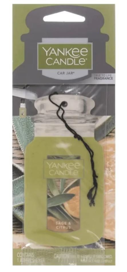 Yankee Candle Car Jar Car Freshener - Sage & Citrus