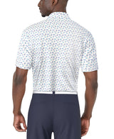 PGA Tour Mens Refreshments Print Short Sleeve Golf Polo Shirt