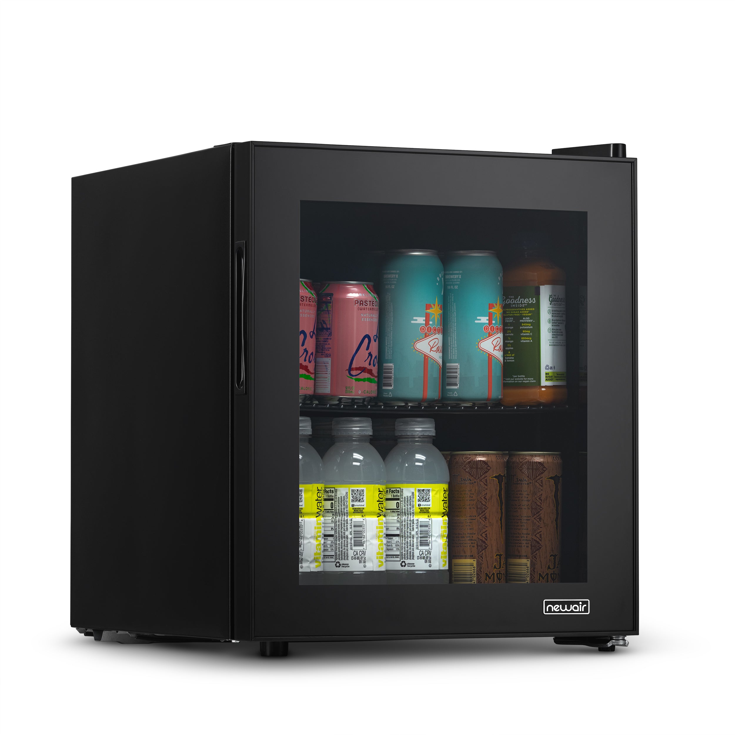 NewAir 60 Can Freestanding Beverage Cooler with Full Glass Door