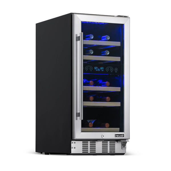 NewAir 15" Built-In 29 Bottle Dual Zone Compressor Wine Cooler
