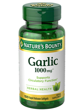 Nature's Bounty Garlic 1000mg Rapid Release Softgels - 100 Count