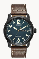 Citizen Mens Chandler Eco-Drive Watch - Brown Leather Strap