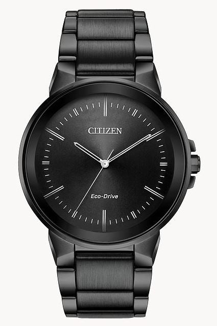 Citizen Mens Axiom Eco-Drive Watch - Gray Stainless Steel Bracelet