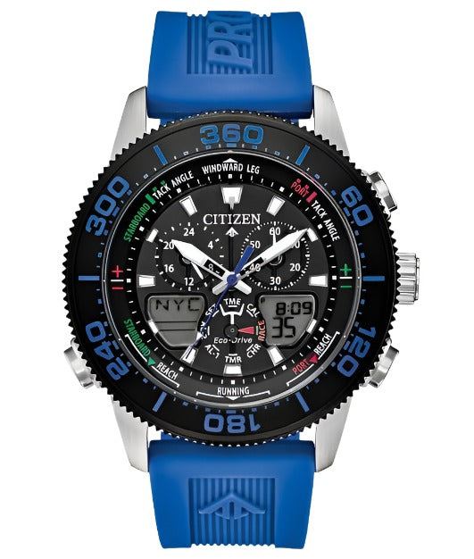 Citizen Mens Promaster Sailhawk Eco-Drive Watch - Blue Polyurethane Strap