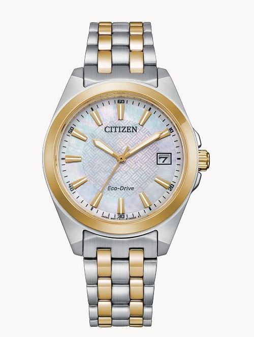 Citizen Womens Corso Eco Drive Watch Two Tone Stainless Steel Bracel ShopCGX