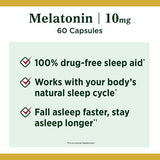 Nature's Bounty Melatonin 10mg Capsules - 60 Count