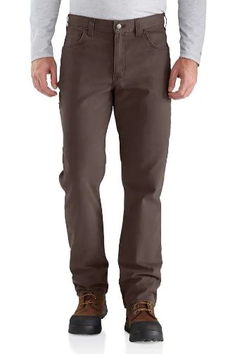 Carhartt Mens Rugged Flex Relaxed Fit Canvas 5-Pocket Work Pant