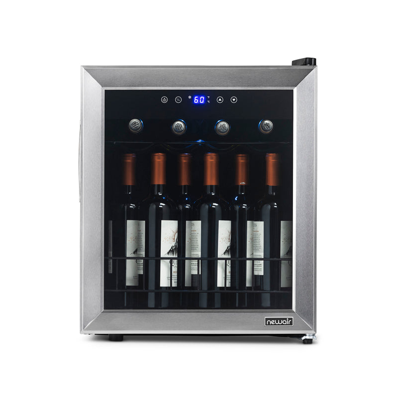 NewAir 16 Bottle Single Zone Freestanding Wine Cooler