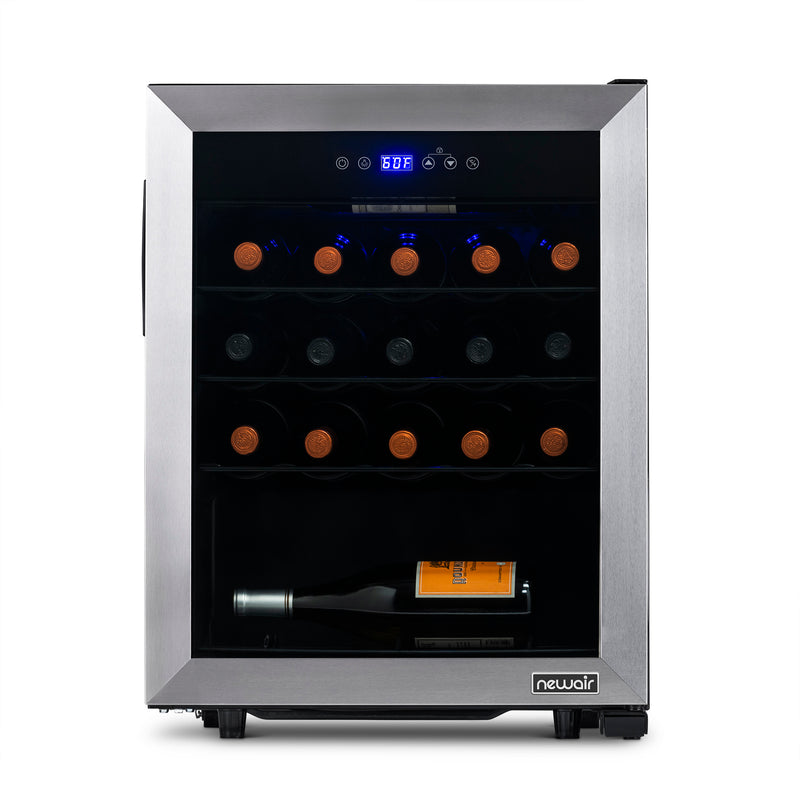 NewAir 23 Bottle Single Zone Freestanding Wine Cooler