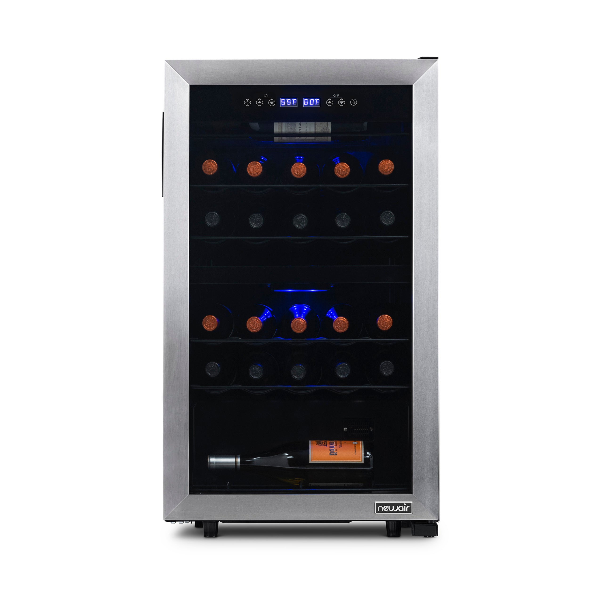 NewAir 28 Bottle Dual Zone Freestanding Wine Cooler