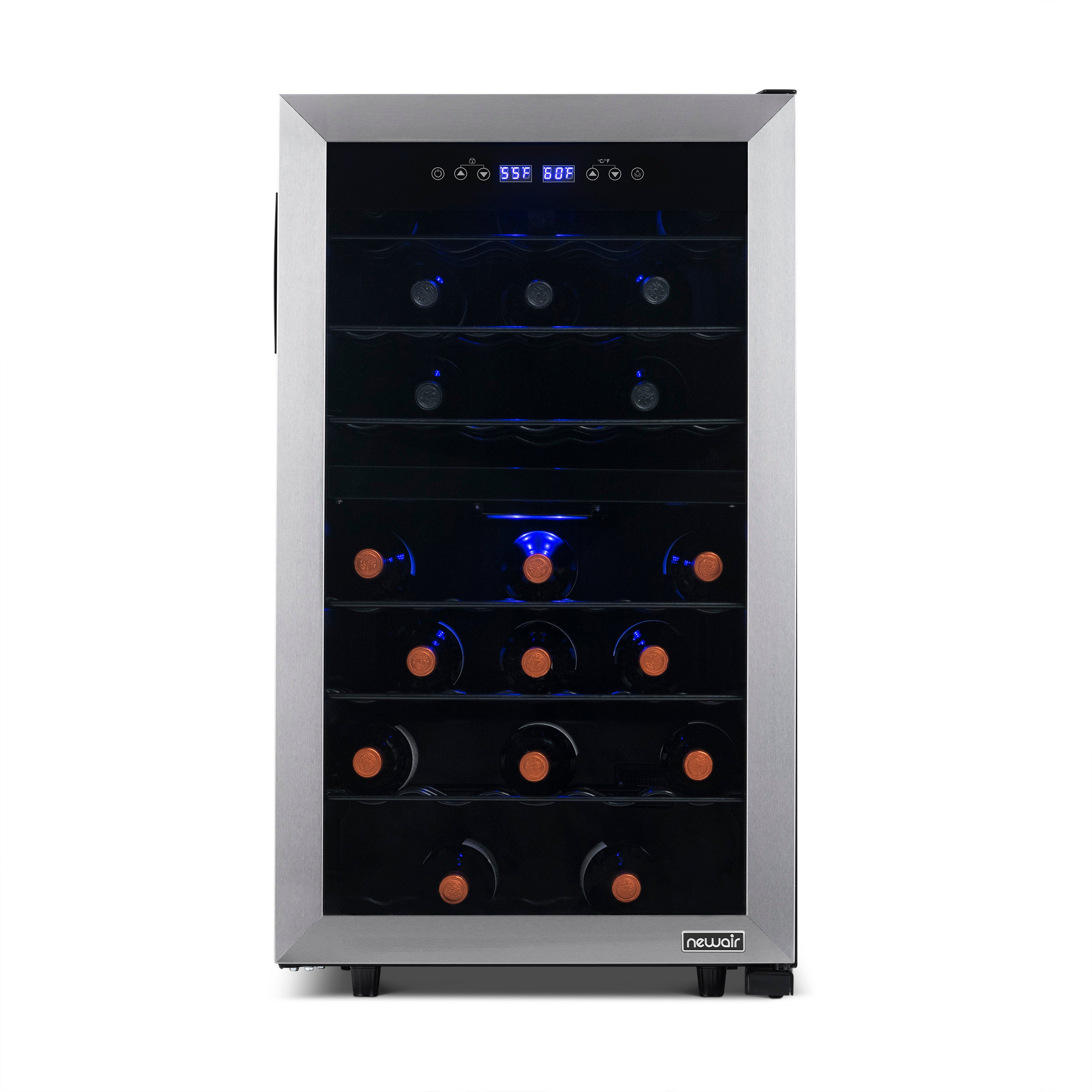 NewAir 43 Bottle Dual Zone Freestanding Wine Cooler