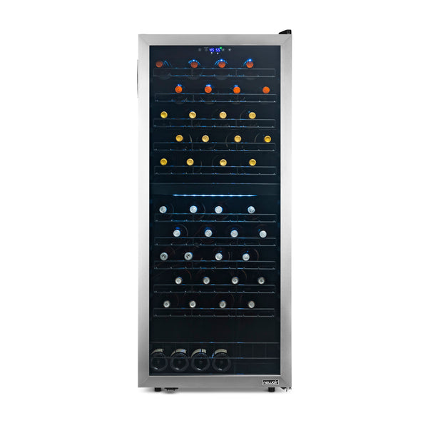 NewAir Freestanding 98 Bottle Dual Zone Compressor Wine Fridge